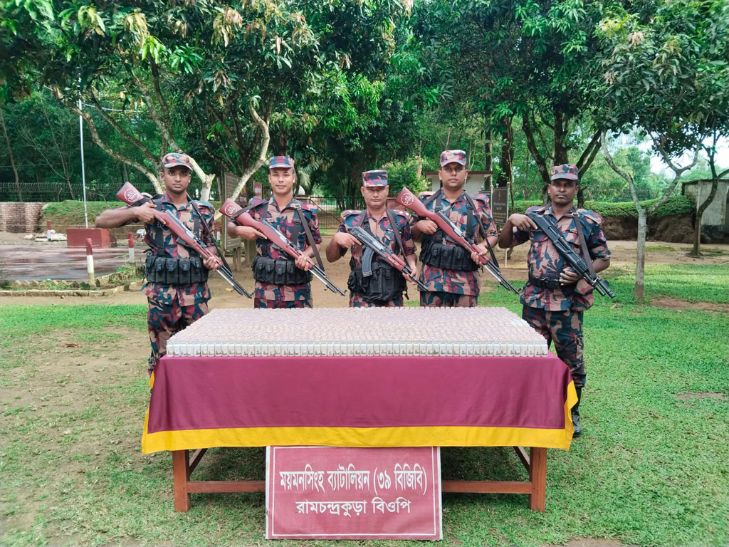 নালিতাবাড়ী সীমান্তে ৫ লাখ টাকার ভারতীয় ওষুধ জব্দ